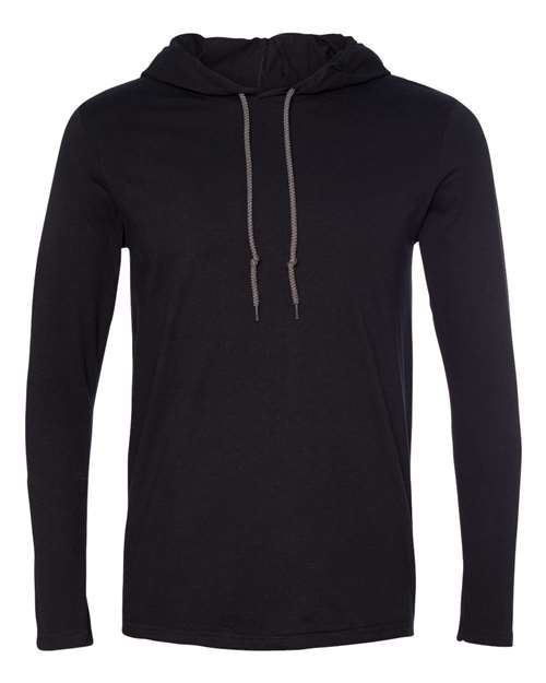 Gildan 987 Unisex Softstyle® Lightweight Hooded Long Sleeve T-Shirt for custom printing in Montreal