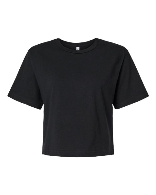 American Apparel 102 Women's Fine Jersey Boxy Tee for custom printing in Montreal