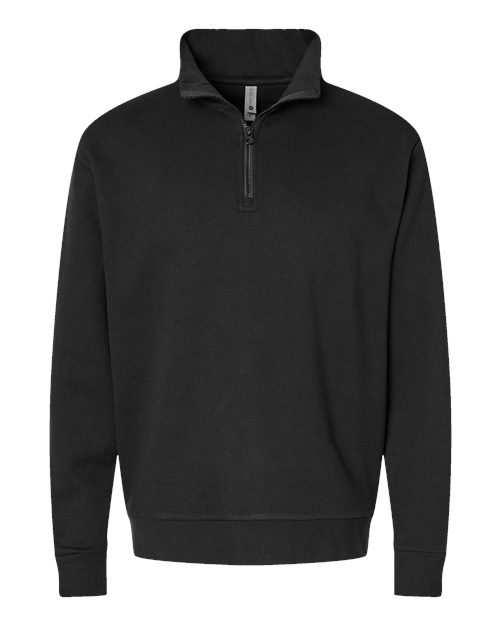 Next Level 9643 Unisex Fleece Quarter-Zip Pullover for custom printing in Montreal