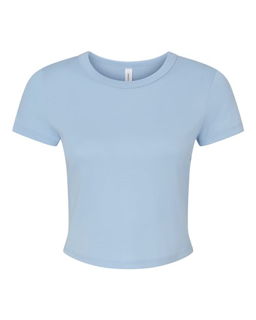 BELLA + CANVAS 1010 Women's Micro Rib Baby Tee for custom printing in Montreal