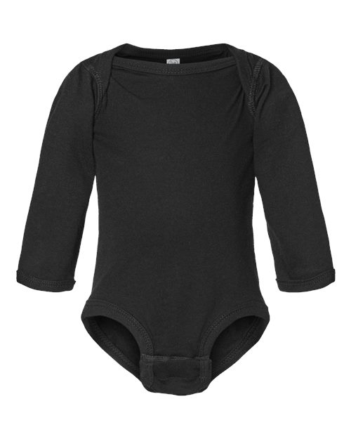 Rabbit Skins 4421 Infant Fine Jersey Long Sleeve Bodysuit for custom printing in Montreal