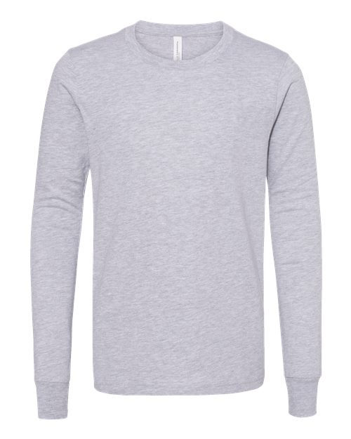 BELLA + CANVAS 3501YCVC Youth Heather CVC Long Sleeve Tee for custom printing in Montreal