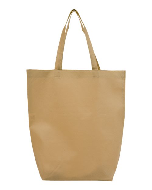 Q-Tees Q1251 Non-Woven Gusset Bottom Tote for custom printing in Montreal