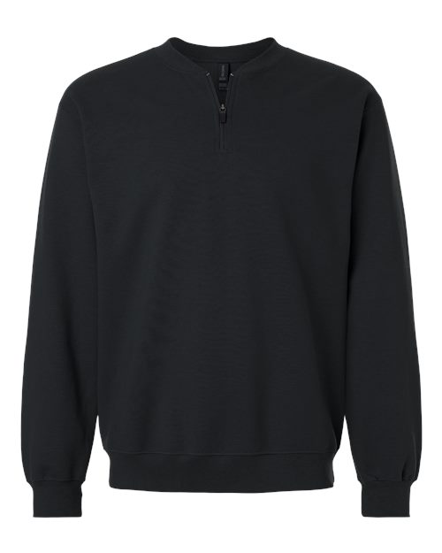 Gildan SF008 Unisex Softstyle® Midweight 1/4 Zip Sweatshirt for custom printing in Montreal