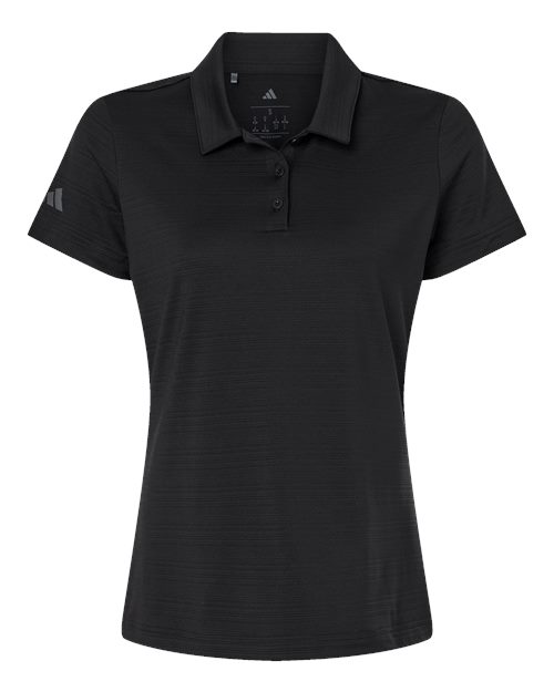 Adidas A707 Women's Textured Stripe Polo for custom printing in Montreal