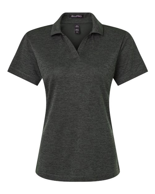 AllPro 4HM00L Women's Pro-Lock Performance Mélange Polo for custom printing in Montreal