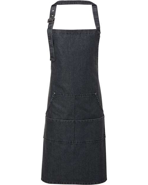 Artisan Collection by Reprime RP126 Jeans Stitch Denim Bib Apron for custom printing in Montreal