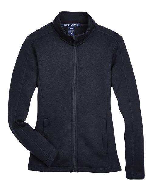 Devon & Jones DG793W Women's Bristol Full-Zip Sweater Fleece Jacket for custom printing in Montreal
