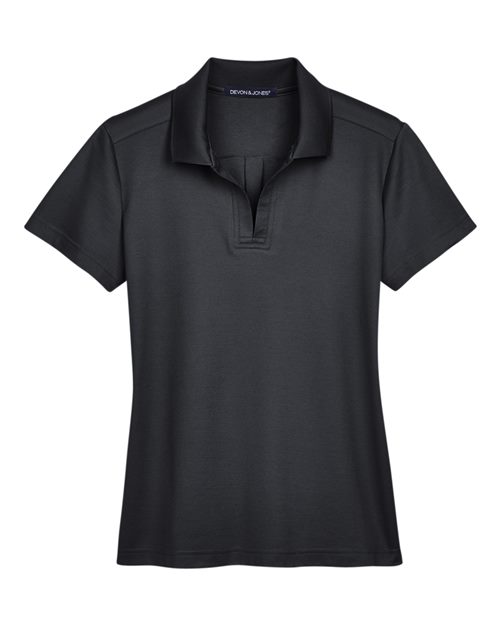 Devon & Jones DG20W Women's CrownLux Performance® Plaited Polo for custom printing in Montreal