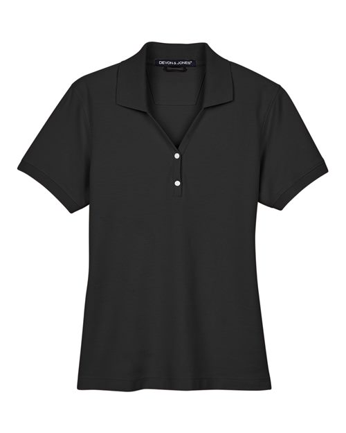 Devon & Jones D100W Women's Pima Piqué Polo for custom printing in Montreal