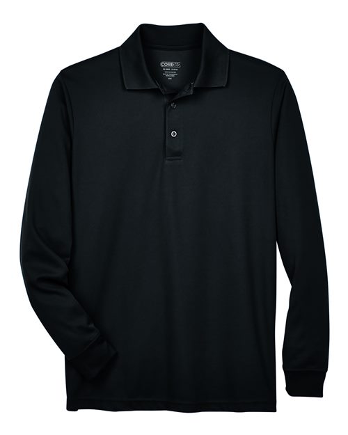 CORE365 88192T Men's Tall Pinnacle Performance Long Sleeve Piqué Polo for custom printing in Montreal