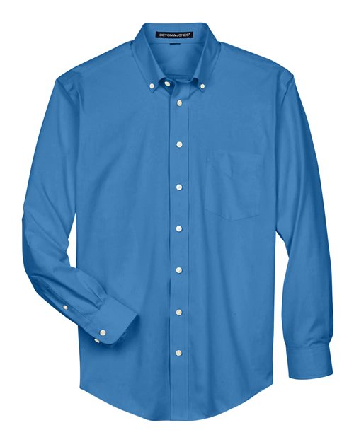 Devon & Jones D630 Men's Crown Collection® Oxford Woven Dress Shirt for custom printing in Montreal