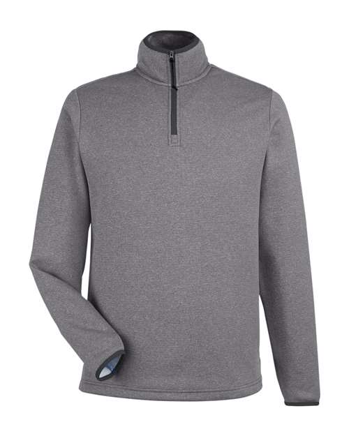 CORE365 CE73 Men's Venture Heathered Stripe Quarter-Zip Pullover for custom printing in Montreal