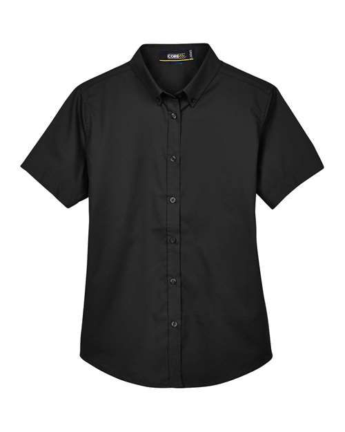 CORE365 78194 Women's Optimum Short Sleeve Twill Shirt for custom printing in Montreal