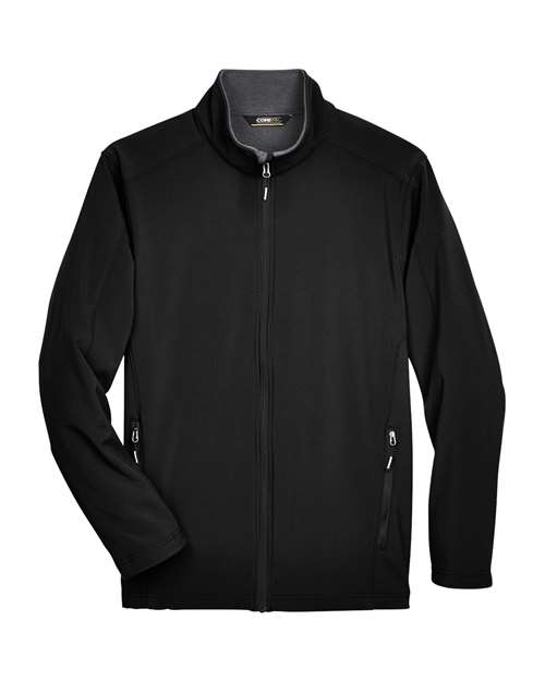 CORE365 88184T Men's Tall Cruise Two-Layer Fleece Bonded Soft Shell Jacket for custom printing in Montreal