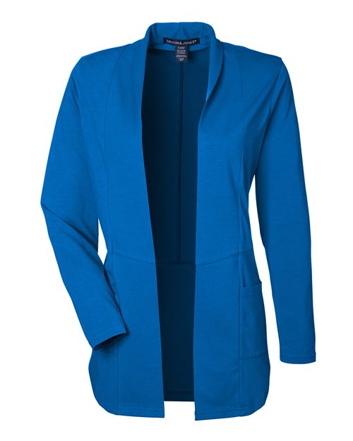 Devon & Jones DP125W Women's Raleigh Stretch Cardigan for custom printing in Montreal