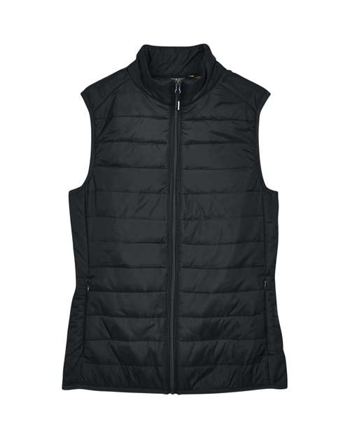 CORE365 CE702W Women's Prevail Packable Puffer Vest for custom printing in Montreal