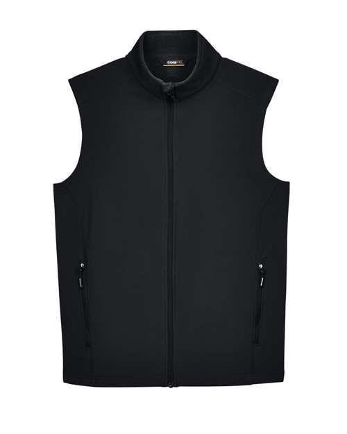 CORE365 CE701 Men's Cruise Two-Layer Fleece Bonded Soft Shell Vest for custom printing in Montreal