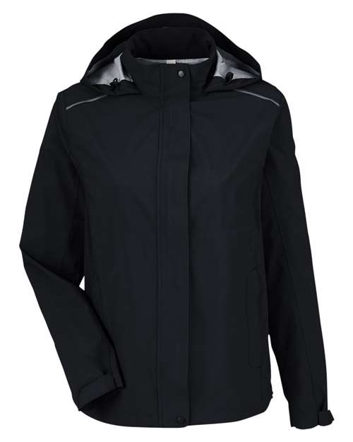 CORE365 CE712W Women's Packable Rain Jacket for custom printing in Montreal