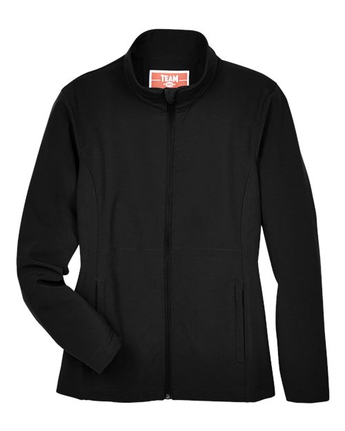 Team 365 TT80W Women's Leader Soft Shell Jacket for custom printing in Montreal
