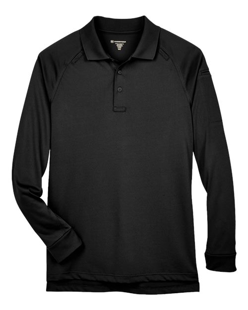 Harriton M211L Men's Advantage Long Sleeve Tactical Polo for custom printing in Montreal