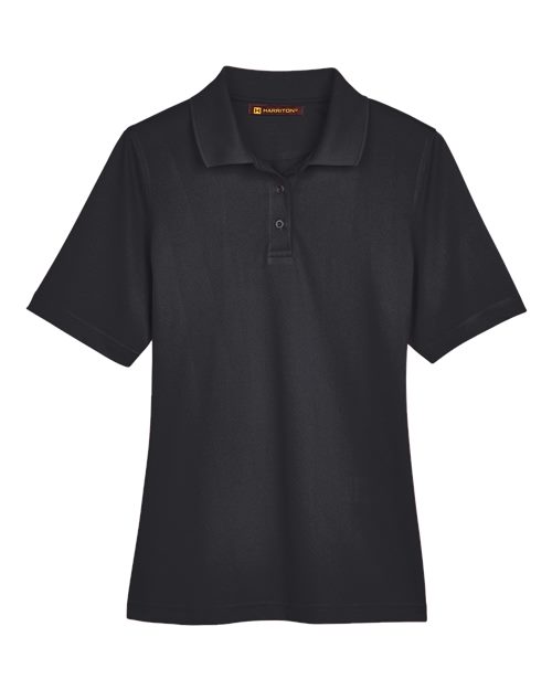 Harriton M348W Women's Advantage Snag Protection Plus Polo for custom printing in Montreal
