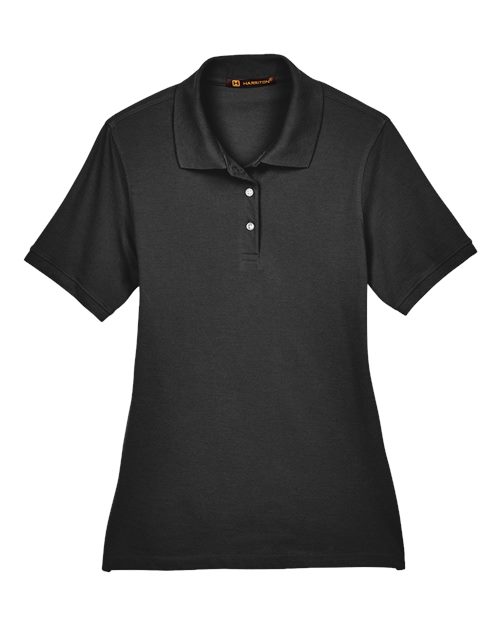 Harriton M265W Women's Easy Blend Polo for custom printing in Montreal