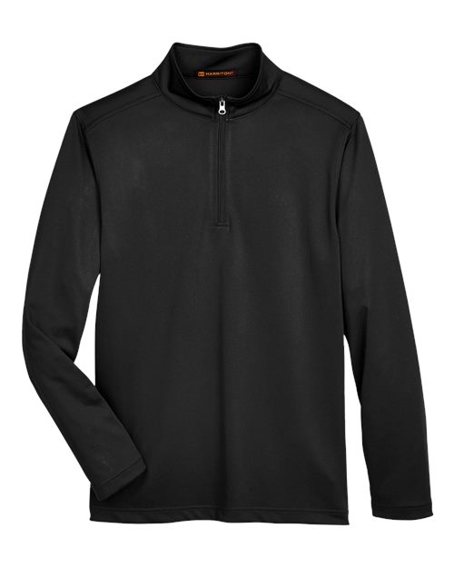 Harriton M748 Men's Advantage Snag Protection Plus Quarter-Zip Pullover for custom printing in Montreal