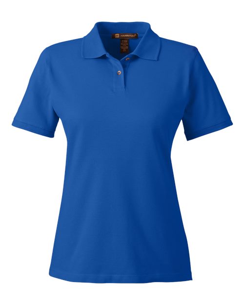 Harriton M200W Women's Cotton Polo for custom printing in Montreal