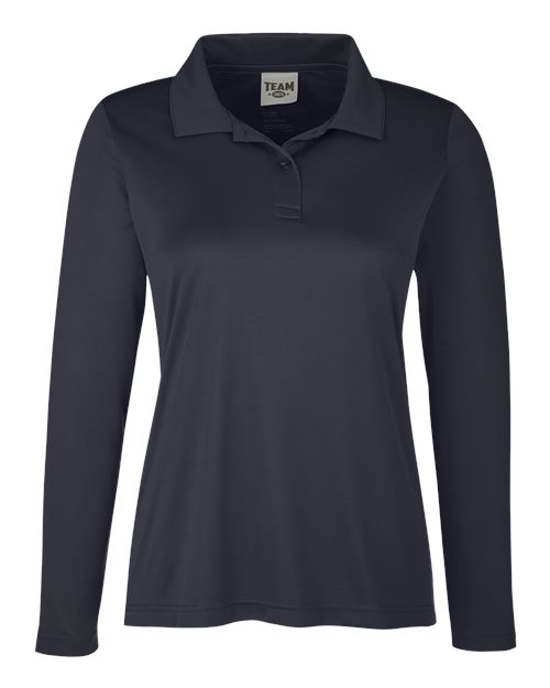 Team 365 TT51LW Women's Zone Performance Long Sleeve Polo for custom printing in Montreal