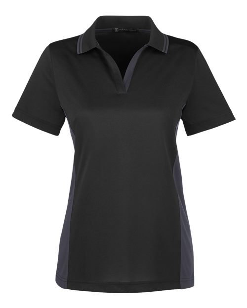Harriton M386W Women's Flash Snag Protection Plus IL Colorblock Polo for custom printing in Montreal