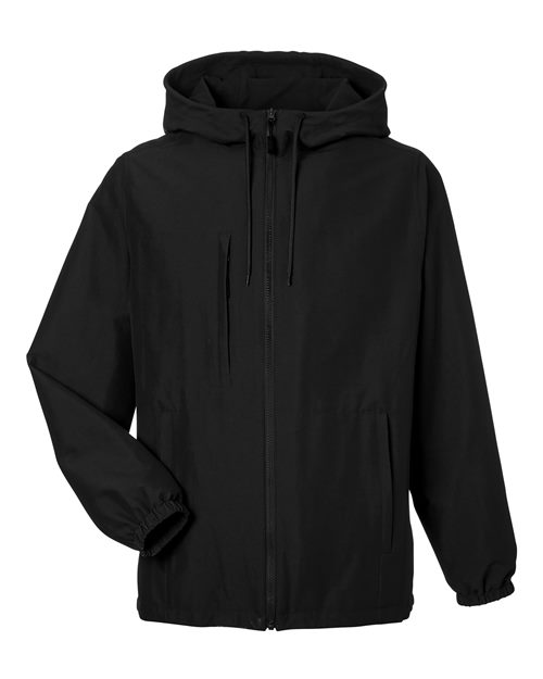 Harriton M73 Unisex Flex Twill Hooded Jacket for custom printing in Montreal