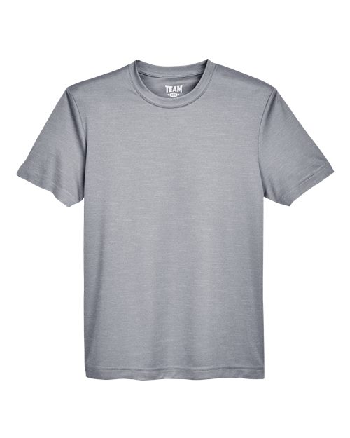 Team 365 TT11HY Youth Sonic Heather Performance T-Shirt for custom printing in Montreal