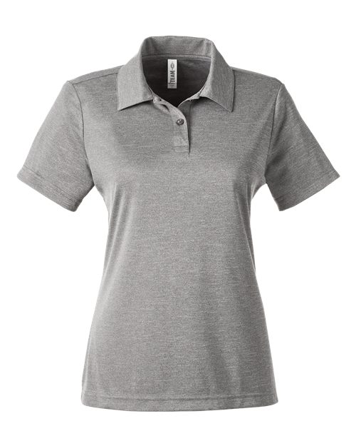 Team 365 TT51HW Women's Zone Sonic Heather Performance Polo for custom printing in Montreal