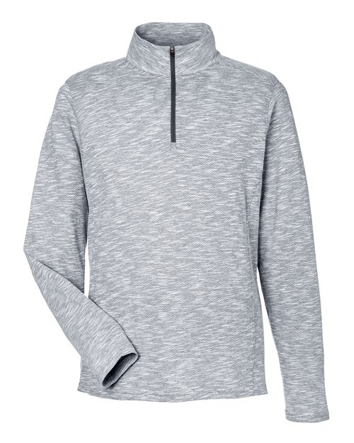 North End NE415 Men's Eclipse Jacquard Quarter-Zip Pullover for custom printing in Montreal