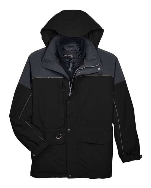 North End 88006 Men's 3-in-1 Two-Tone Parka for custom printing in Montreal