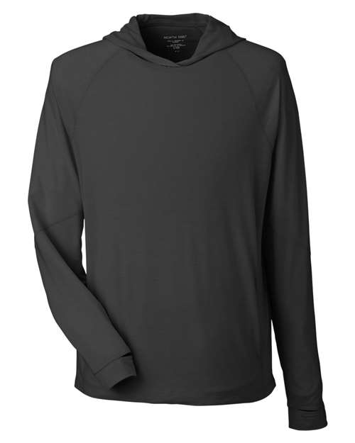 North End NE105 Unisex JAQ Stretch Performance Hooded Long Sleeve T-Shirt for custom printing in Montreal
