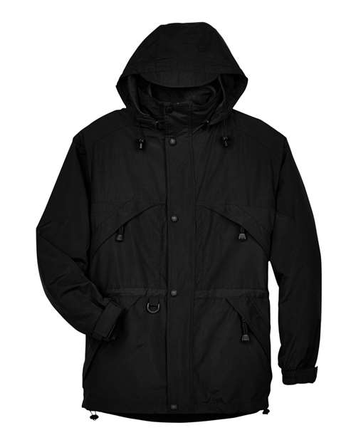North End 88007 Men's 3-in-1 Parka with Dobby Trim for custom printing in Montreal