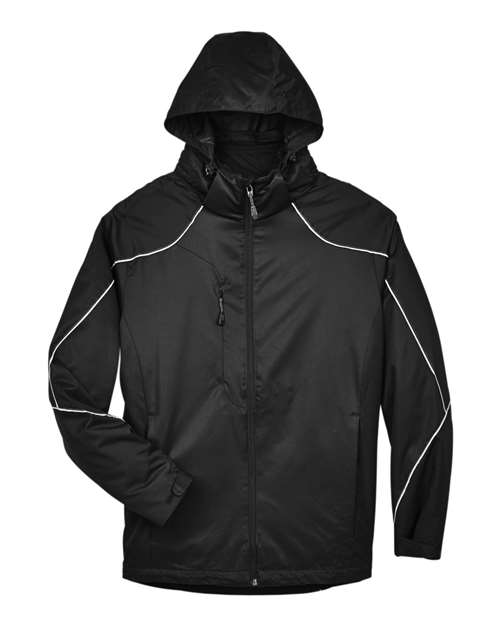 North End 88196 Men's Angle 3-In-1 Jacket with Bonded Fleece Liner for custom printing in Montreal
