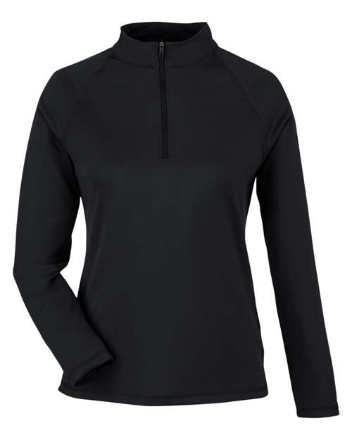 North End NE412W Women's Express Tech Performance Pique Quarter-Zip Pullover for custom printing in Montreal