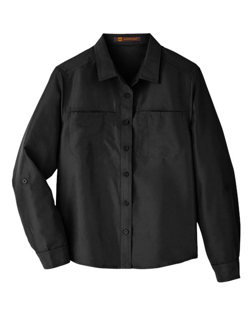 Harriton M580LW Women's Key West Performance Staff Shirt for custom printing in Montreal