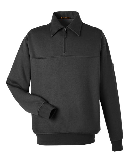 Harriton M712 Unisex ClimaBloc™ Heavyweight Tactical Quarter-Zip Pullover for custom printing in Montreal