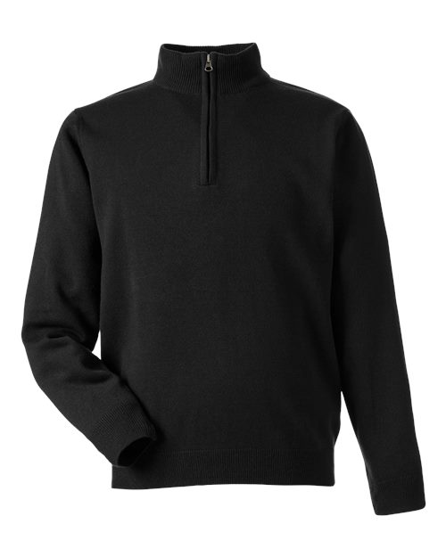Harriton M421 Unisex Pilbloc™ Quarter-Zip Pullover Sweater for custom printing in Montreal