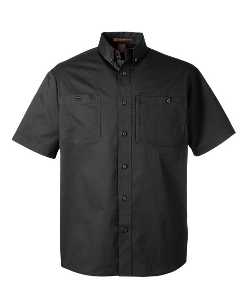 Harriton M585 Men's Advantage IL Short Sleeve Work Shirt for custom printing in Montreal