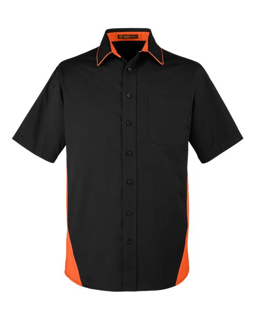 Harriton M586T Men's Tall Flash IL Colorblock Shirt for custom printing in Montreal