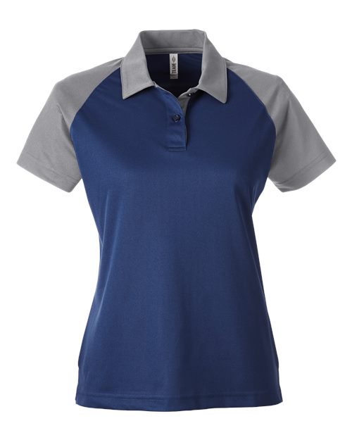 Team 365 TT21CW Women's Command Snag-Protection Colorblock Polo for custom printing in Montreal