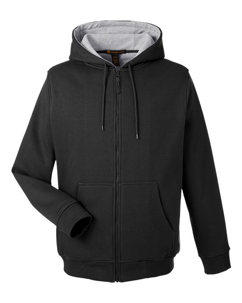 Harriton M711T Unisex Tall ClimaBloc™ Lined Heavyweight Hooded Sweatshirt for custom printing in Montreal