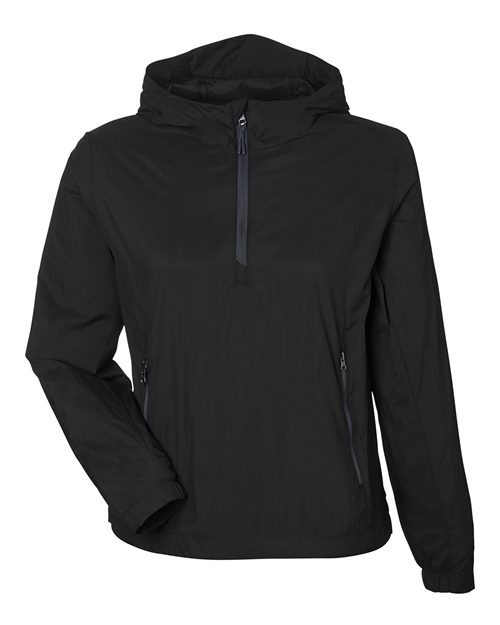 North End NE810W Women's Aura Lightweight Packable Anorak for custom printing in Montreal