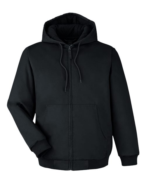 Harriton M722 Unisex ClimaBloc® Heavyweight Hooded Full-Zip Jacket for custom printing in Montreal