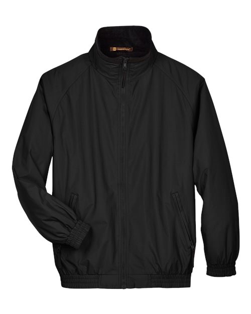 Harriton M740 Unisex Fleece Lined Nylon Jacket for custom printing in Montreal